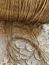 Load image into Gallery viewer, Five Yards of Antique Gold Metal Soutache Cords
