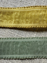 Load image into Gallery viewer, Antique Silk French Plisse Ribbons with Ruffled Edges