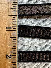 Load image into Gallery viewer, French Plisse Ribbon Gold and Black