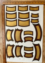 Load image into Gallery viewer, Antique French Gold Metallic Apothecary Labels Full Sheet