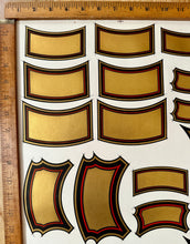 Load image into Gallery viewer, Antique French Gold Metallic Apothecary Labels Full Sheet