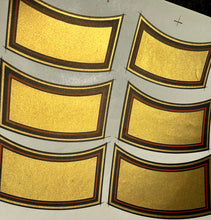 Load image into Gallery viewer, Antique French Gold Metallic Apothecary Labels Full Sheet