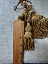 Load image into Gallery viewer, Antique Hand Netted Gold Bullion Tassels with Cord