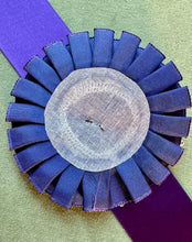 Load image into Gallery viewer, Silver Metal And Satin Ribbon Medallion