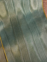 Load image into Gallery viewer, Moiré  Ribbon in Three Different Widths Changeable Turquoise and Yellow