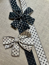 Load image into Gallery viewer, Vintage Woven Polka Dot Vintage Ribbon in Two Widths