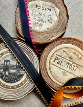 Load image into Gallery viewer, Antique French Ribbons Picot and Gold Metal Details
