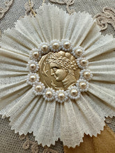 Load image into Gallery viewer, Antique French Seals and Pinked Ruffled Edged Medallions