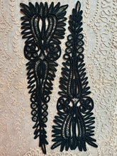 Load image into Gallery viewer, Antique Hand Sewn Applique Pair