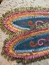 Load image into Gallery viewer, Antique Rococo Ombre Ribbon Trimmed Applique