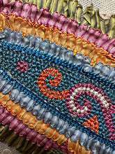 Load image into Gallery viewer, Antique Rococo Ombre Ribbon Trimmed Applique