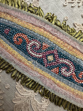 Load image into Gallery viewer, Antique Rococo Ombre Ribbon Trimmed Applique