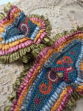Load image into Gallery viewer, Antique Rococo Ombre Ribbon Trimmed Applique