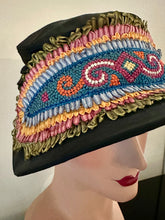 Load image into Gallery viewer, Antique Rococo Ombre Ribbon Trimmed Applique