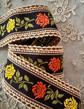 Load image into Gallery viewer, Vintage Roses Ribbon Trim