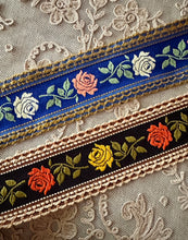 Load image into Gallery viewer, Vintage Roses Ribbon Trim