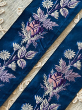 Load image into Gallery viewer, Vintage French Ribbon Lavender Pink Silver