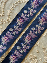 Load image into Gallery viewer, Vintage French Ribbon Lavender Pink Silver