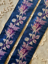 Load image into Gallery viewer, Vintage French Ribbon Lavender Pink Silver