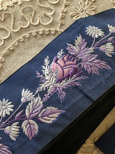 Load image into Gallery viewer, Vintage French Ribbon Lavender Pink Silver