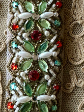 Load image into Gallery viewer, Vintage Designer Hand Beaded Trim Three Yards