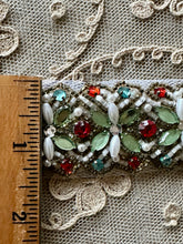 Load image into Gallery viewer, Vintage Designer Hand Beaded Trim Three Yards