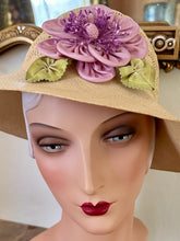 Load image into Gallery viewer, Ribbon Work Flowers with Silk Ombre Leaves