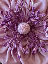 Load image into Gallery viewer, Ribbon Work Flowers with Silk Ombre Leaves