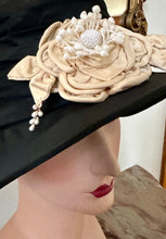 Load image into Gallery viewer, Three Antique and Silk Satin Ribbon Flowers