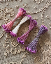 Load image into Gallery viewer, Vintage Lavender Stamens Four Different