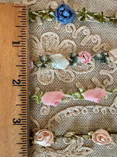 Load image into Gallery viewer, Antique French Rococo Silk Roses Trim Four Different