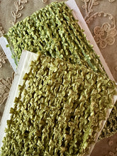 Load image into Gallery viewer, Antique French Green Rococo Trim Two Different