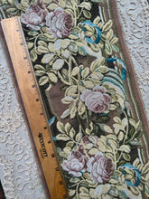 Load image into Gallery viewer, Vintage French Woven Tapestry Roses and Ribbon Panel