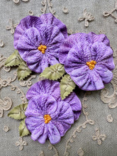 Load image into Gallery viewer, Ribbon Work Pansy