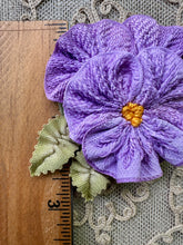 Load image into Gallery viewer, Ribbon Work Pansy