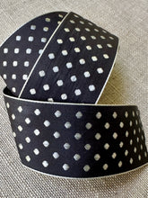 Load image into Gallery viewer, Vintage Woven Polka Dot Vintage Ribbon in Two Widths
