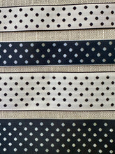 Load image into Gallery viewer, Vintage Woven Polka Dot Vintage Ribbon in Two Widths