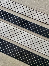 Load image into Gallery viewer, Vintage Woven Polka Dot Vintage Ribbon in Two Widths