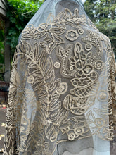 Load image into Gallery viewer, Tamboured Net Lace Yardage- French