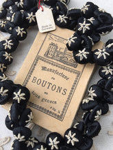 Load image into Gallery viewer, Hand Embroidered Buttons One Dozen Black or White