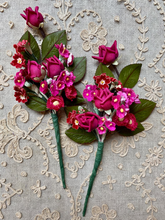 Load image into Gallery viewer, Vintage Bouquets of Millinery Flowers Roses and Buds