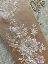 Load image into Gallery viewer, Satin Damask Woven Ribbons & Roses Two Color Choices