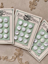 Load image into Gallery viewer, Mother of Pearl Antique Buttons on French Card