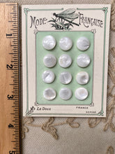 Load image into Gallery viewer, Mother of Pearl Antique Buttons on French Card