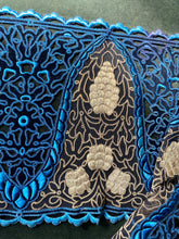 Load image into Gallery viewer, Heavy Gold Metal Embroidered and Satin Stitched Yardage