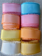 Load image into Gallery viewer, Vintage Picot Taffeta Ribbon in Ice Cream Colors