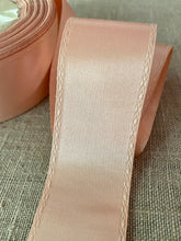 Load image into Gallery viewer, Ballet Pink Silk Satin Antique Ribbon