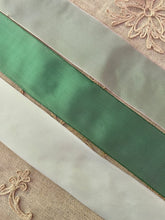 Load image into Gallery viewer, French Wired Ribbons in Three Greens