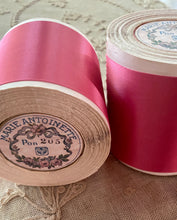 Load image into Gallery viewer, Shocking Pink Satin Vintage Ribbon By the Roll