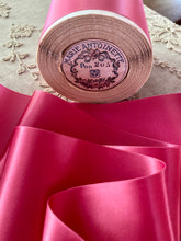 Load image into Gallery viewer, Shocking Pink Satin Vintage Ribbon By the Roll